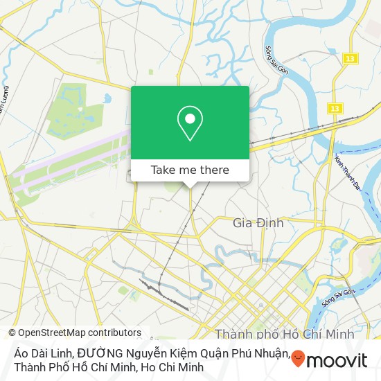 Áo Dài Linh, ĐƯỜNG Nguyễn Kiệm Quận Phú Nhuận, Thành Phố Hồ Chí Minh map