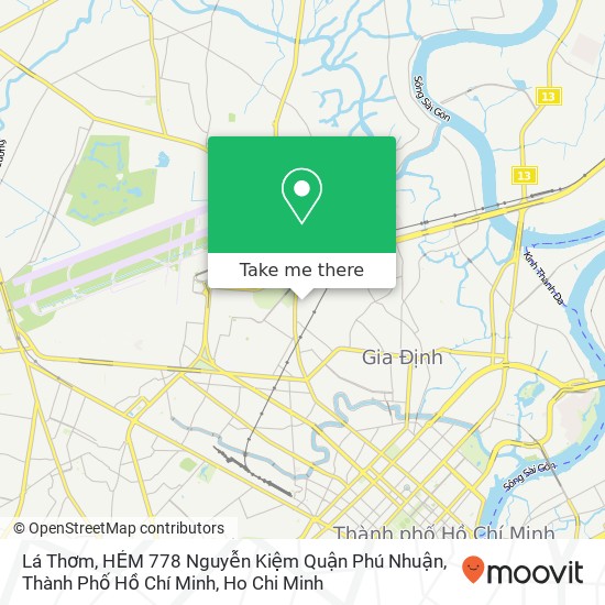 Lá Thơm, HẺM 778 Nguyễn Kiệm Quận Phú Nhuận, Thành Phố Hồ Chí Minh map