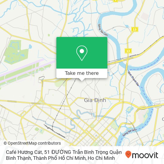 Café Hương Cát, 51 ĐƯỜNG Trần Bình Trọng Quận Bình Thạnh, Thành Phố Hồ Chí Minh map