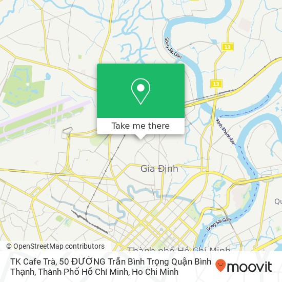 TK Cafe Trà, 50 ĐƯỜNG Trần Bình Trọng Quận Bình Thạnh, Thành Phố Hồ Chí Minh map