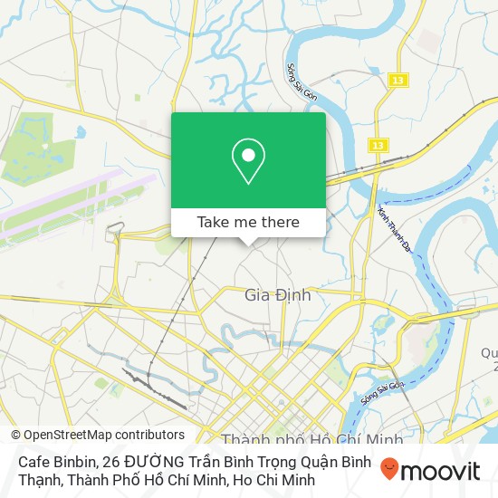 Cafe Binbin, 26 ĐƯỜNG Trần Bình Trọng Quận Bình Thạnh, Thành Phố Hồ Chí Minh map