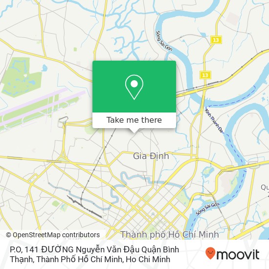 P.O, 141 ĐƯỜNG Nguyễn Văn Đậu Quận Bình Thạnh, Thành Phố Hồ Chí Minh map