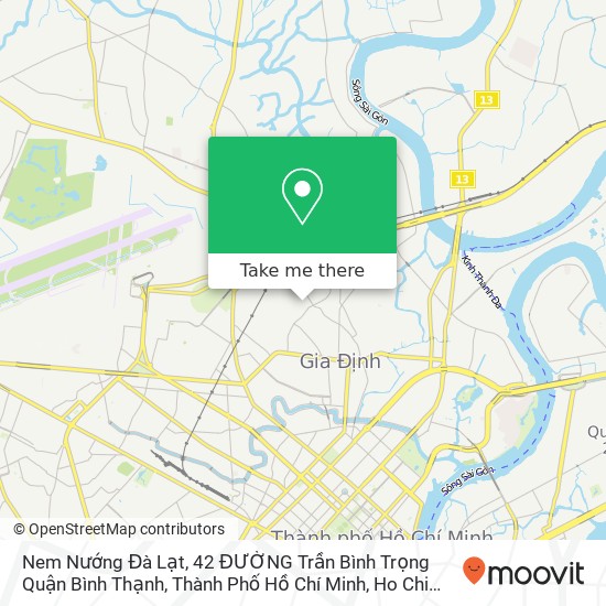 Nem Nướng Đà Lạt, 42 ĐƯỜNG Trần Bình Trọng Quận Bình Thạnh, Thành Phố Hồ Chí Minh map