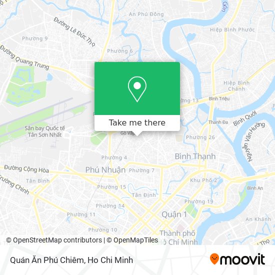 Quán Ăn Phú Chiêm map