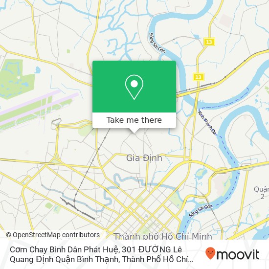 Cơm Chay Bình Dân Phát Huệ, 301 ĐƯỜNG Lê Quang Định Quận Bình Thạnh, Thành Phố Hồ Chí Minh map