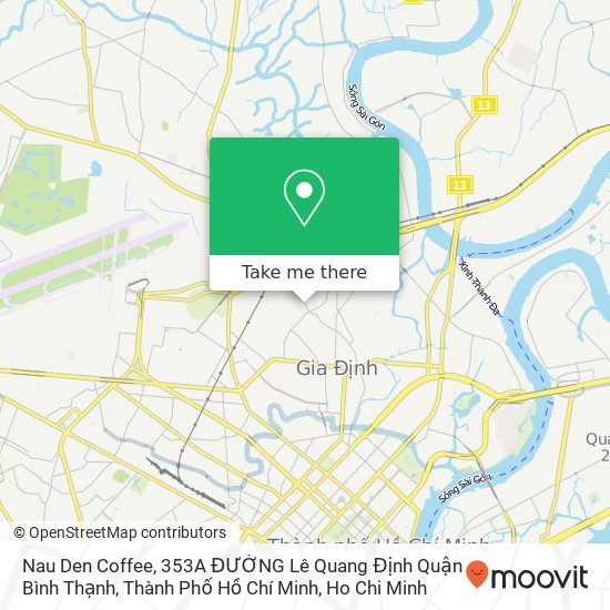 Nau Den Coffee, 353A ĐƯỜNG Lê Quang Định Quận Bình Thạnh, Thành Phố Hồ Chí Minh map