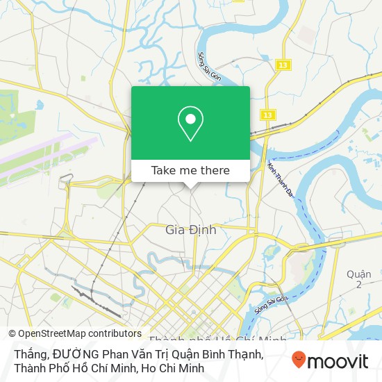 Thắng, ĐƯỜNG Phan Văn Trị Quận Bình Thạnh, Thành Phố Hồ Chí Minh map