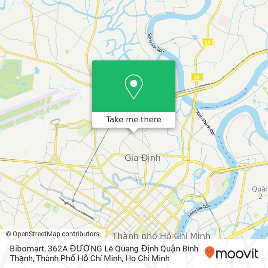 Bibomart, 362A ĐƯỜNG Lê Quang Định Quận Bình Thạnh, Thành Phố Hồ Chí Minh map