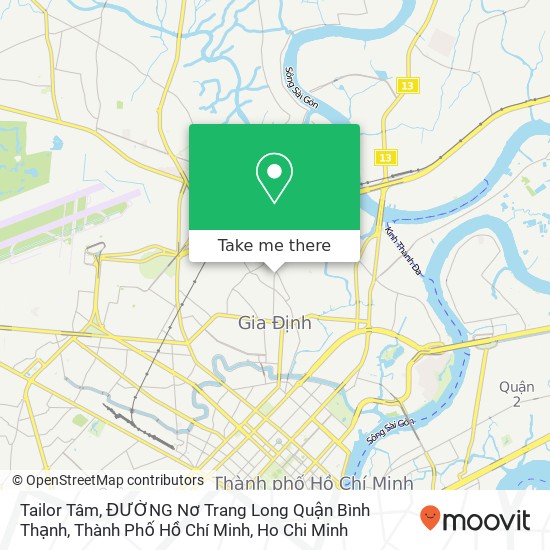 Tailor Tâm, ĐƯỜNG Nơ Trang Long Quận Bình Thạnh, Thành Phố Hồ Chí Minh map