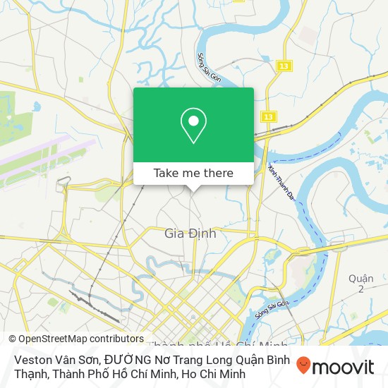 Veston Vân Sơn, ĐƯỜNG Nơ Trang Long Quận Bình Thạnh, Thành Phố Hồ Chí Minh map