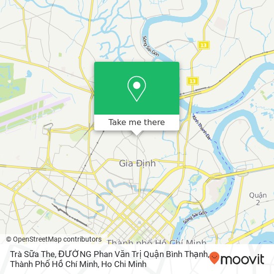 Trà Sữa The, ĐƯỜNG Phan Văn Trị Quận Bình Thạnh, Thành Phố Hồ Chí Minh map