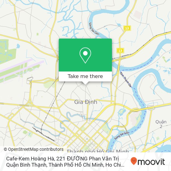 Cafe-Kem Hoàng Hà, 221 ĐƯỜNG Phan Văn Trị Quận Bình Thạnh, Thành Phố Hồ Chí Minh map
