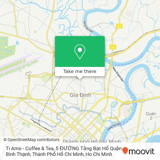 Ti Amo - Coffee & Tea, 5 ĐƯỜNG Tăng Bạt Hổ Quận Bình Thạnh, Thành Phố Hồ Chí Minh map