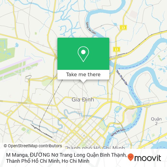 M Manga, ĐƯỜNG Nơ Trang Long Quận Bình Thạnh, Thành Phố Hồ Chí Minh map