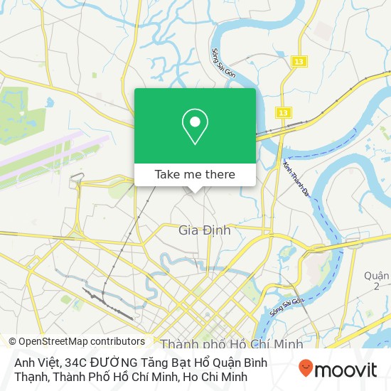 Anh Việt, 34C ĐƯỜNG Tăng Bạt Hổ Quận Bình Thạnh, Thành Phố Hồ Chí Minh map