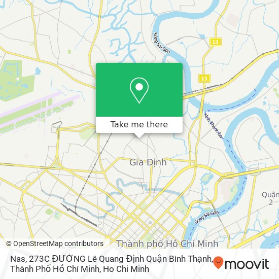 Nas, 273C ĐƯỜNG Lê Quang Định Quận Bình Thạnh, Thành Phố Hồ Chí Minh map