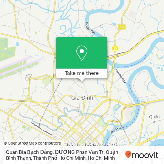 Quán Bia Bạch Đằng, ĐƯỜNG Phan Văn Trị Quận Bình Thạnh, Thành Phố Hồ Chí Minh map