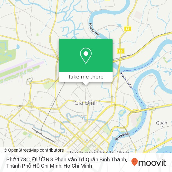 Phở 178C, ĐƯỜNG Phan Văn Trị Quận Bình Thạnh, Thành Phố Hồ Chí Minh map