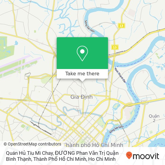 Quán Hủ Tíu Mì Chay, ĐƯỜNG Phan Văn Trị Quận Bình Thạnh, Thành Phố Hồ Chí Minh map