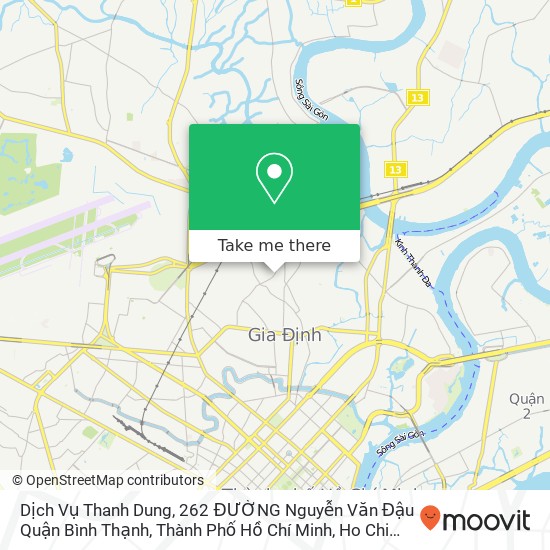 Dịch Vụ Thanh Dung, 262 ĐƯỜNG Nguyễn Văn Đậu Quận Bình Thạnh, Thành Phố Hồ Chí Minh map