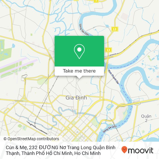 Cún & Mẹ, 232 ĐƯỜNG Nơ Trang Long Quận Bình Thạnh, Thành Phố Hồ Chí Minh map