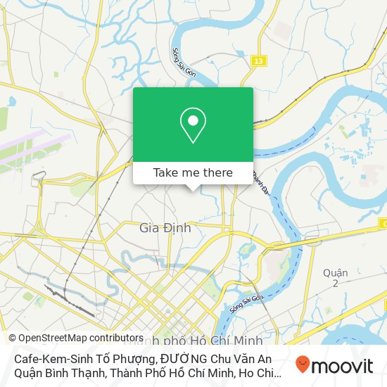 Cafe-Kem-Sinh Tố Phượng, ĐƯỜNG Chu Văn An Quận Bình Thạnh, Thành Phố Hồ Chí Minh map