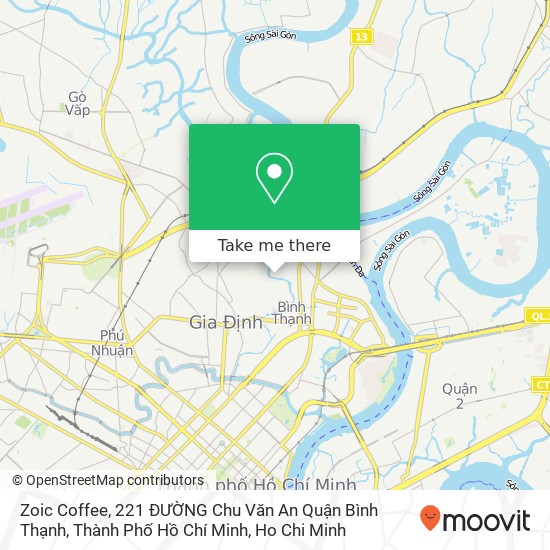 Zoic Coffee, 221 ĐƯỜNG Chu Văn An Quận Bình Thạnh, Thành Phố Hồ Chí Minh map