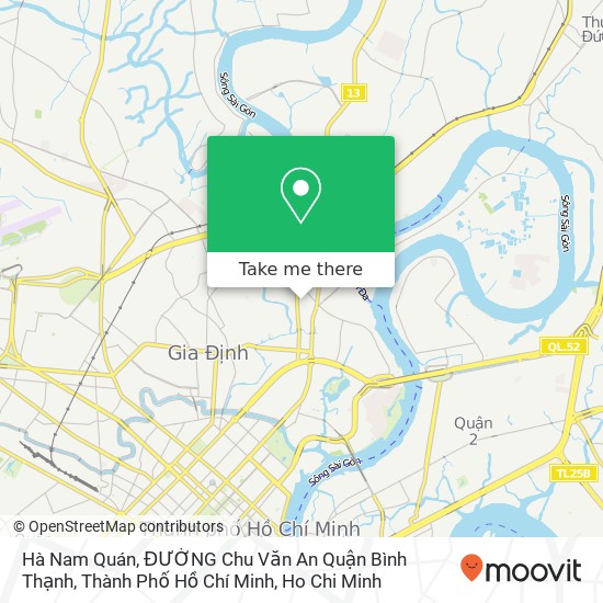 Hà Nam Quán, ĐƯỜNG Chu Văn An Quận Bình Thạnh, Thành Phố Hồ Chí Minh map