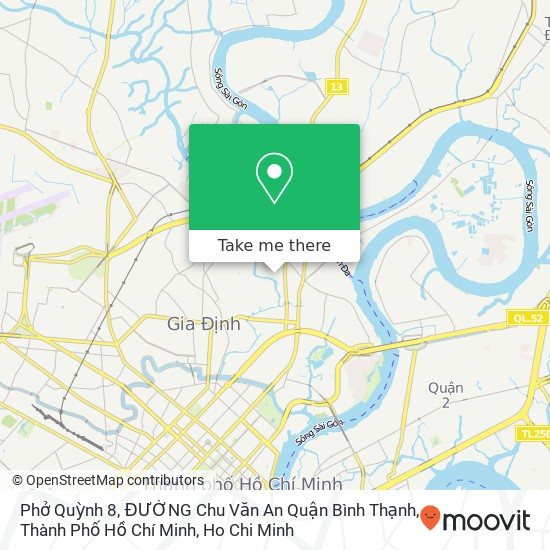 Phở Quỳnh 8, ĐƯỜNG Chu Văn An Quận Bình Thạnh, Thành Phố Hồ Chí Minh map