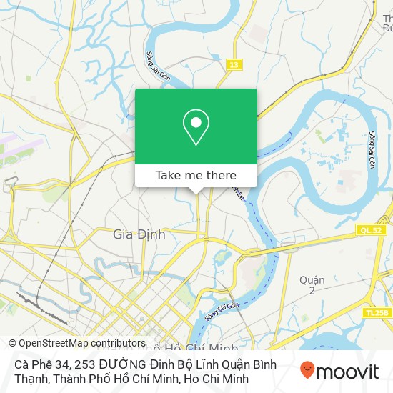 Cà Phê 34, 253 ĐƯỜNG Đinh Bộ Lĩnh Quận Bình Thạnh, Thành Phố Hồ Chí Minh map