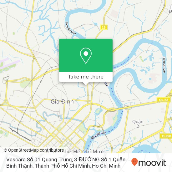 Vascara Số 01 Quang Trung, 3 ĐƯỜNG Số 1 Quận Bình Thạnh, Thành Phố Hồ Chí Minh map