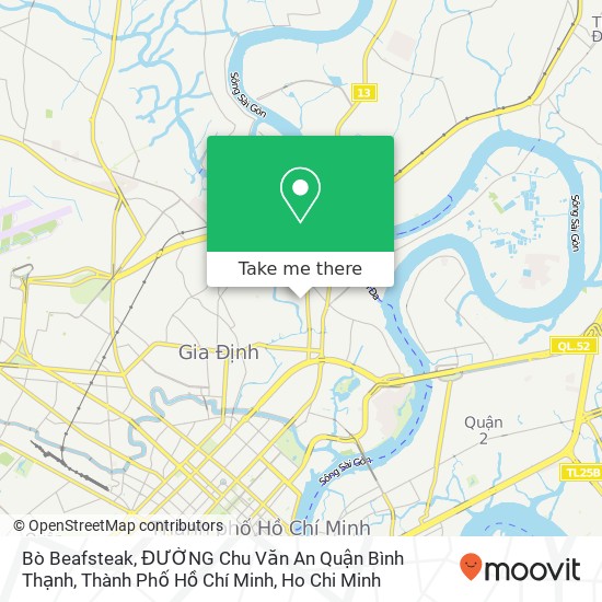 Bò Beafsteak, ĐƯỜNG Chu Văn An Quận Bình Thạnh, Thành Phố Hồ Chí Minh map