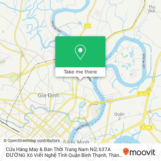 Cửa Hàng May & Bán Thời Trang Nam Nữ, 637A ĐƯỜNG Xô Viết Nghệ Tĩnh Quận Bình Thạnh, Thành Phố Hồ Chí Minh map
