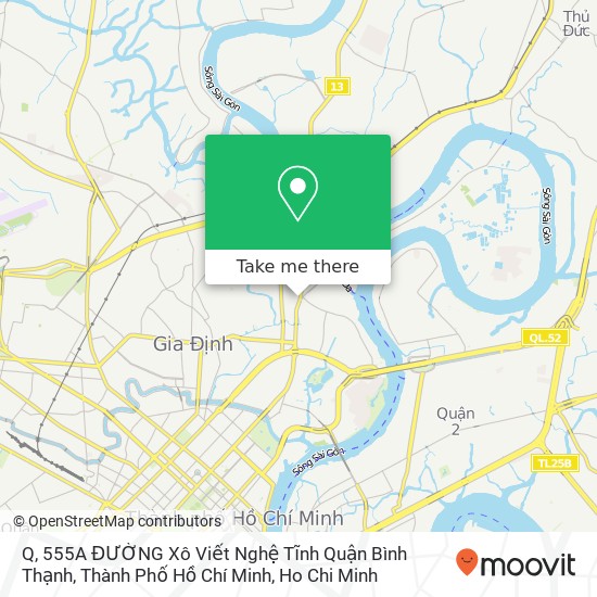 Q, 555A ĐƯỜNG Xô Viết Nghệ Tĩnh Quận Bình Thạnh, Thành Phố Hồ Chí Minh map