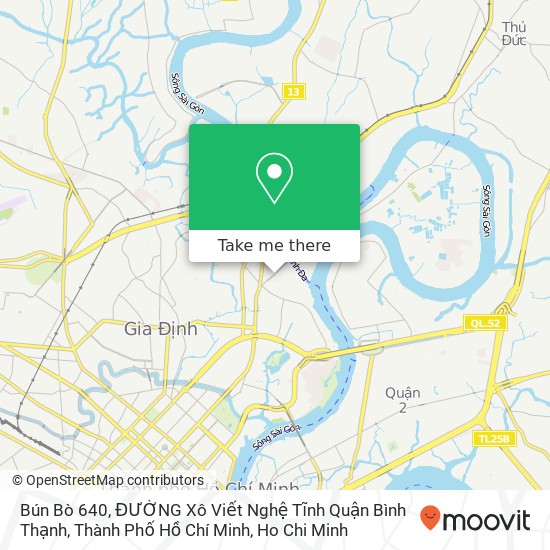 Bún Bò 640, ĐƯỜNG Xô Viết Nghệ Tĩnh Quận Bình Thạnh, Thành Phố Hồ Chí Minh map