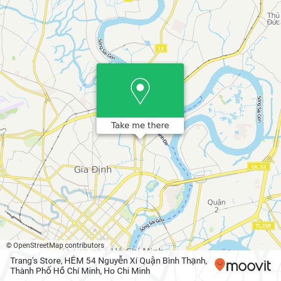 Trang's Store, HẺM 54 Nguyễn Xí Quận Bình Thạnh, Thành Phố Hồ Chí Minh map