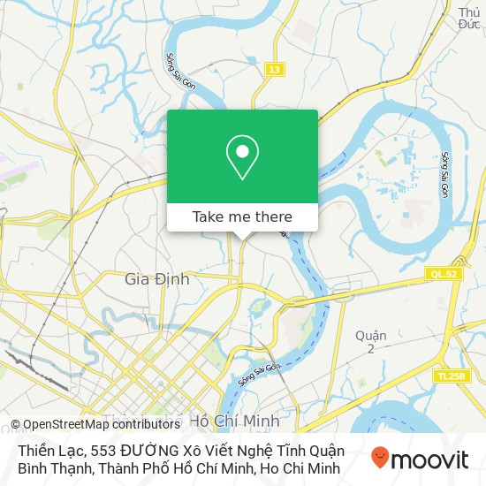 Thiền Lạc, 553 ĐƯỜNG Xô Viết Nghệ Tĩnh Quận Bình Thạnh, Thành Phố Hồ Chí Minh map