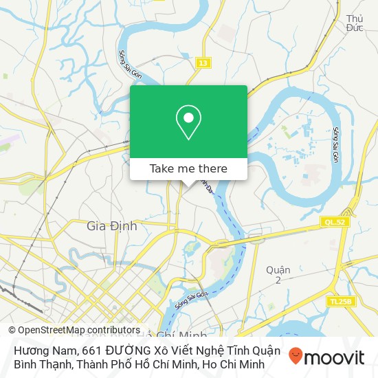 Hương Nam, 661 ĐƯỜNG Xô Viết Nghệ Tĩnh Quận Bình Thạnh, Thành Phố Hồ Chí Minh map