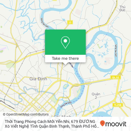 Thời Trang Phong Cách Mới Yến Nhi, 679 ĐƯỜNG Xô Viết Nghệ Tĩnh Quận Bình Thạnh, Thành Phố Hồ Chí Minh map