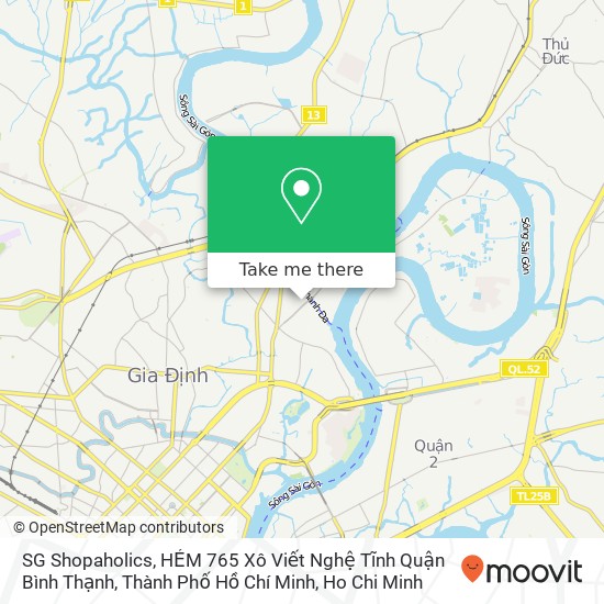 SG Shopaholics, HẺM 765 Xô Viết Nghệ Tĩnh Quận Bình Thạnh, Thành Phố Hồ Chí Minh map
