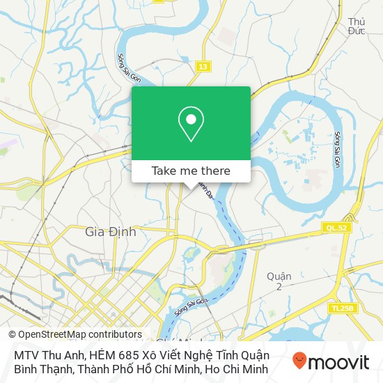 MTV Thu Anh, HẺM 685 Xô Viết Nghệ Tĩnh Quận Bình Thạnh, Thành Phố Hồ Chí Minh map