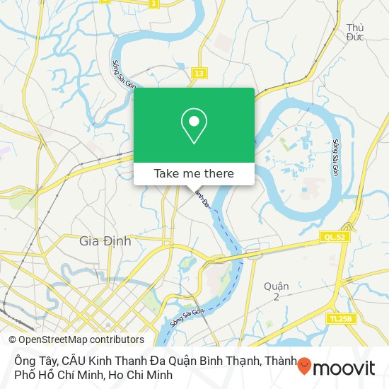 Ông Tây, CẦU Kinh Thanh Đa Quận Bình Thạnh, Thành Phố Hồ Chí Minh map