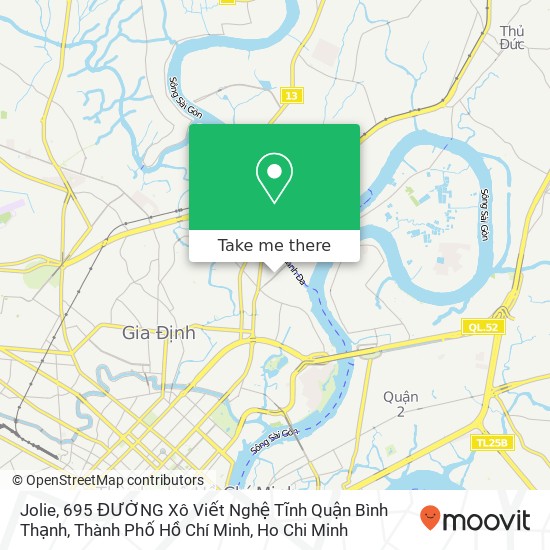 Jolie, 695 ĐƯỜNG Xô Viết Nghệ Tĩnh Quận Bình Thạnh, Thành Phố Hồ Chí Minh map