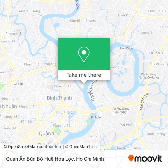 Quán Ăn Bún Bò Huế Hoa Lộc map