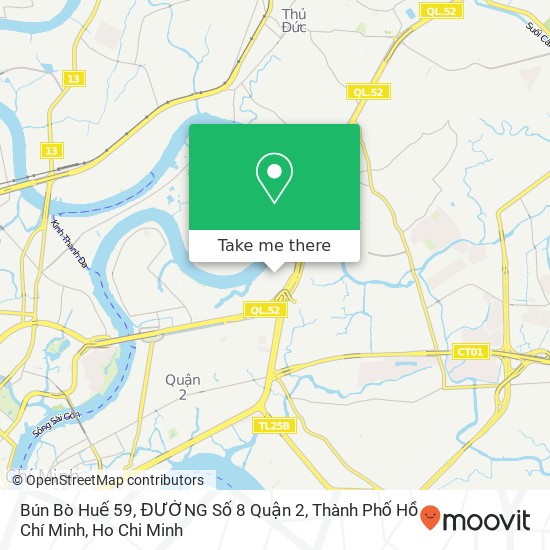 Bún Bò Huế 59, ĐƯỜNG Số 8 Quận 2, Thành Phố Hồ Chí Minh map