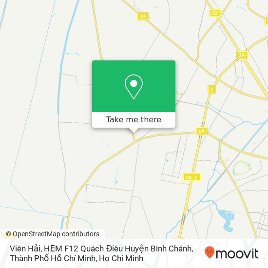 Viên Hải, HẺM F12 Quách Điêu Huyện Bình Chánh, Thành Phố Hồ Chí Minh map