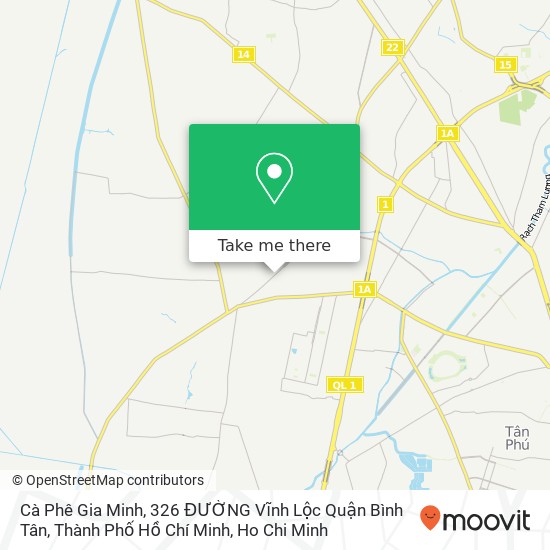 Cà Phê Gia Minh, 326 ĐƯỜNG Vĩnh Lộc Quận Bình Tân, Thành Phố Hồ Chí Minh map