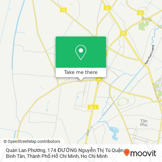 Quán Lan Phương, 174 ĐƯỜNG Nguyễn Thị Tú Quận Bình Tân, Thành Phố Hồ Chí Minh map