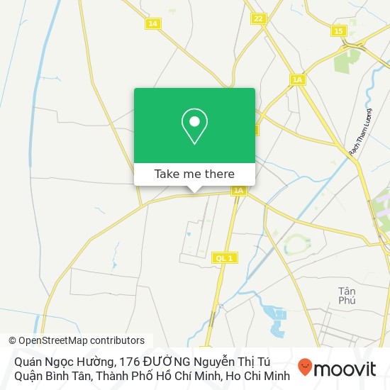 Quán Ngọc Hường, 176 ĐƯỜNG Nguyễn Thị Tú Quận Bình Tân, Thành Phố Hồ Chí Minh map
