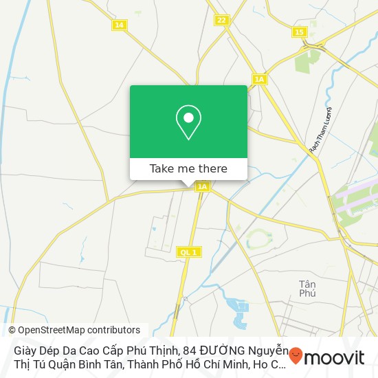 Giày Dép Da Cao Cấp Phú Thịnh, 84 ĐƯỜNG Nguyễn Thị Tú Quận Bình Tân, Thành Phố Hồ Chí Minh map